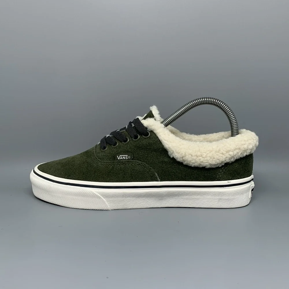 Vans Sherpa Suede Green Skate Shoes‎ 508357 Women’s Sz 8.5 / Men’s 7